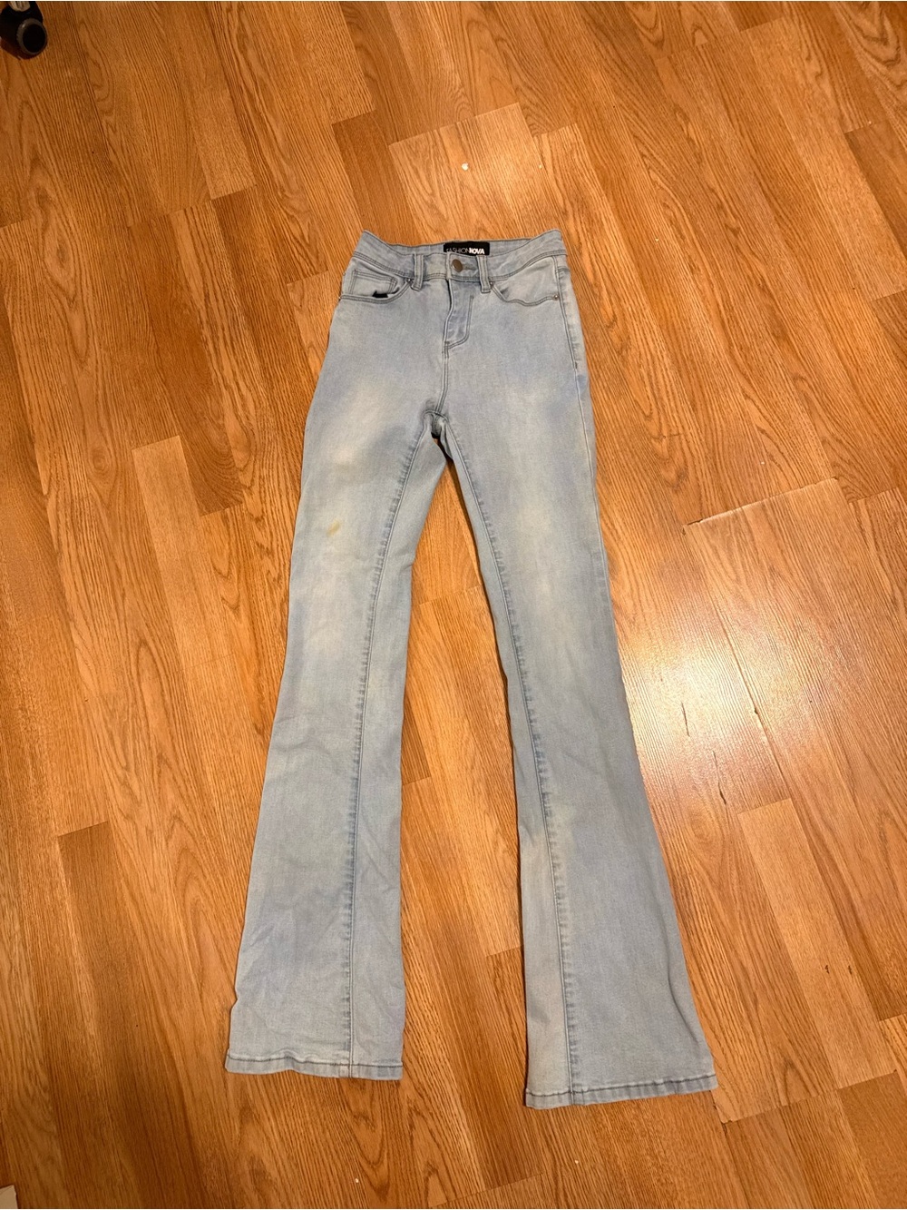 Fashion Nova Light Blue Flare Jeans